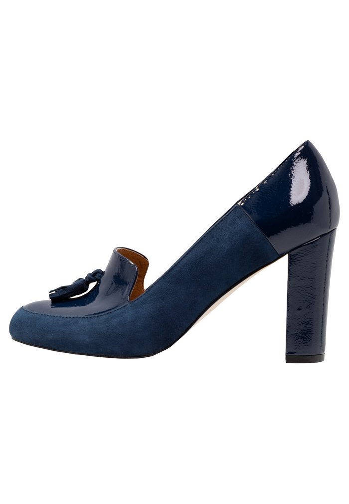 Talons Anna Field Block heel Slip on Bleu Foncé Femme | NOB-2983619